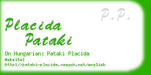 placida pataki business card
